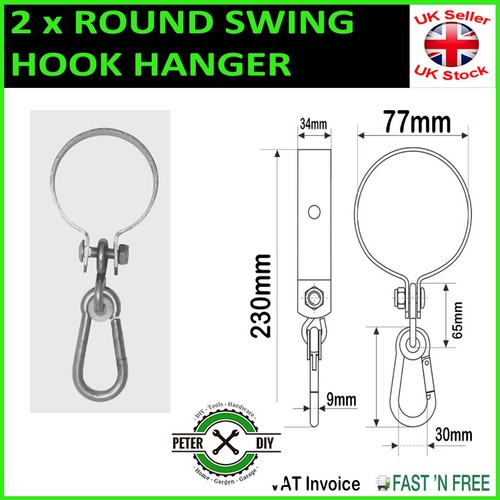 Round swing hook hanger - round,