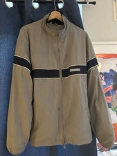 GUESS Jeans grey and navy lined windbreaker vintage zip jacket  Size L