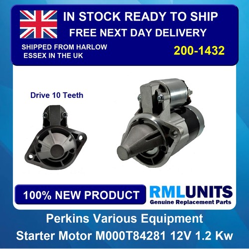 Starter motor for - for, perkins