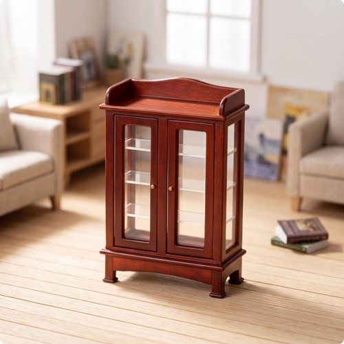 Miniature display cabinet with - miniature,
