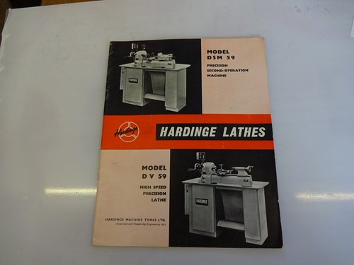 Hardinge lathe models dsm59 - lathe,