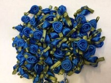 SMALL MINI SATIN RIBBON ROSE