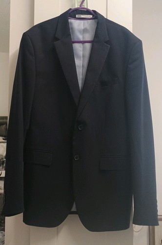 Men zara black relaxed suit - relaxed,
