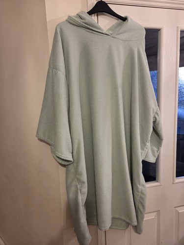 Hooded towel green robe - towel,