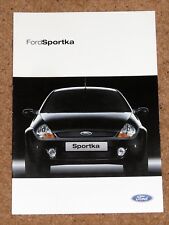 2002 FORD SPORTKA 1.6 Sales Brochure