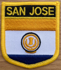 SAN JOSE California City CA US State USA Shield Flag Embroidered PATCH Badge P1