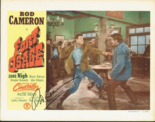 Rod cameron signed autograph - cameron,