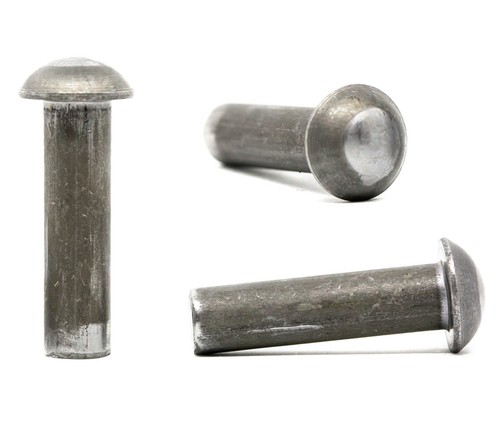 Solid steel dome head - solid,