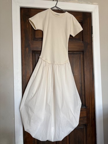 Zara combination dress ribbed - zara, dress,