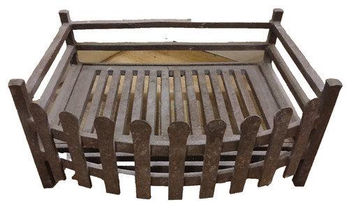 Antique cast iron fire - antique, coal