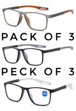 3 Pack Mens Non Slip Readers
