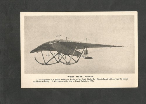 Postcard aircraft weiss - aircraft,