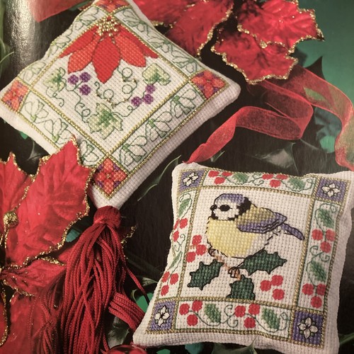 Winter bird and flower