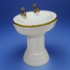 Dolls House furniture wooden sink in 1/12th Scale