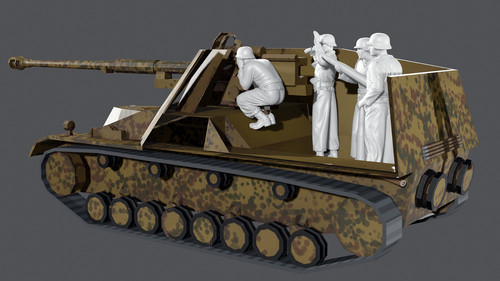Wwii german army 88mm self - army,
