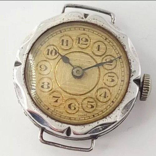1933 silver hallmarked watch - silver,