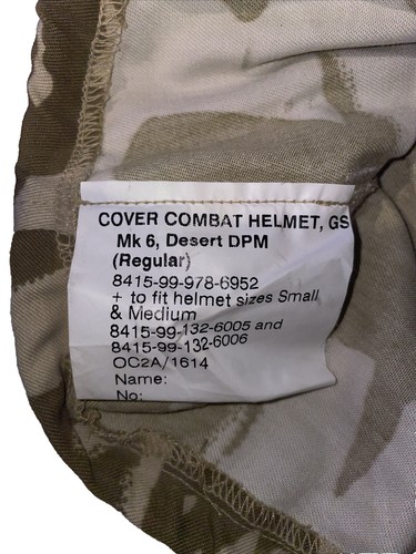 Dpm camo mk6 combat helmet - dpm,