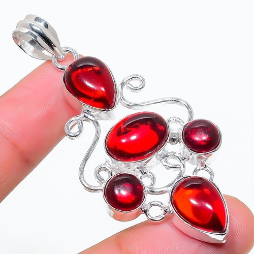 Red carnelian gemstone - red,