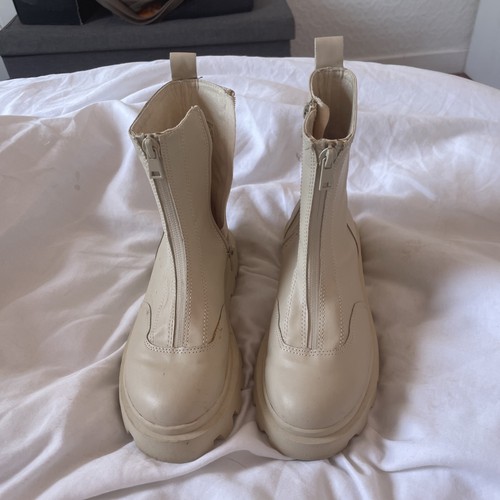 Girls zara boots cream size - girls, 32