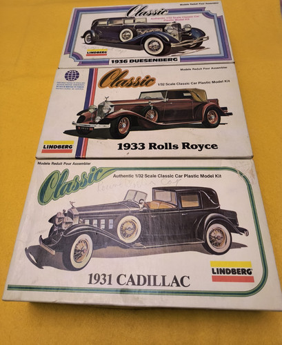 Vtg classic lindberg model car - model,