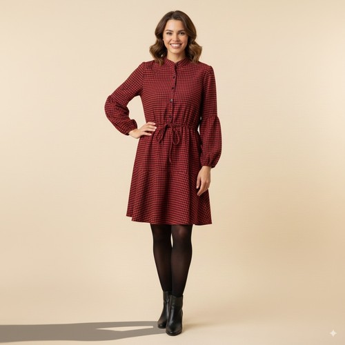 Bloomchic red gingham plaid - gingham,