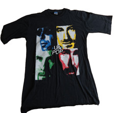 Vintage U2 1997 T Shirt Mens Band Tee Pop Mart Tour Graphic Polygram UK XL RL