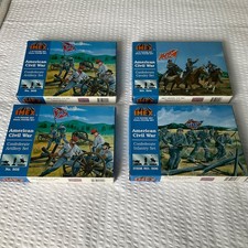 Four Boxes of Imex 1/72 scale American Civil War Confederate Artillery Inf, Cav
