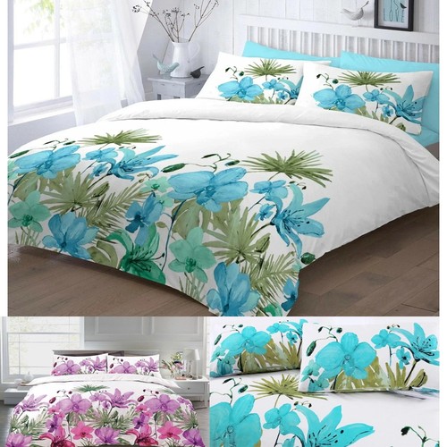 Luxury lily floral duvet - lily,