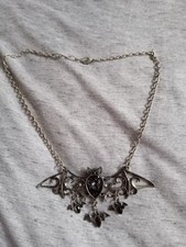 Alchemy GOTHIC BAT NECKLACE. PRE OWNED. RARE.