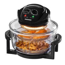 Daewoo 17L Deluxe Large Halogen Air Fryer Oven Size Extender Ring & 60min Timer