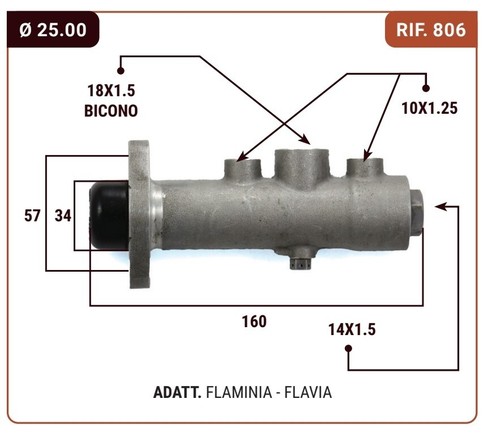 Brake pump lancia - pump, flaminia