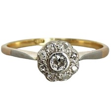 Antique ART DECO 18ct Yellow &