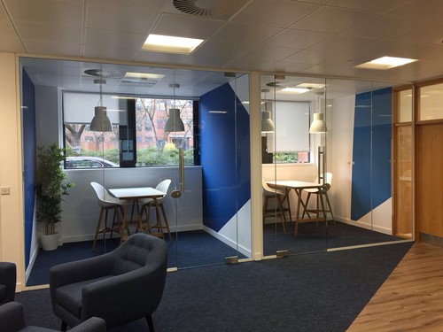 Office glass partition - office, partition-