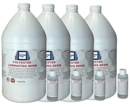 Polyester resin gallons for - resin, 4