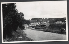 Postcard Exford Exmoor Somerset village view RP