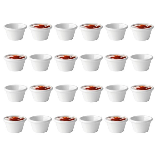 24x plain ramekin - 24x, white