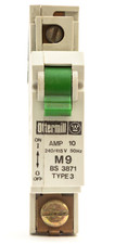 OTTERMILL T3C1010 MCB 10 AMP SINGLE POLE CIRCUIT BREAKER M9 TYPE 3 10A SYSTEM T