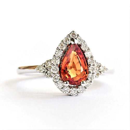 Stunning orange sapphire - orange, and