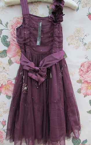 Bnwt purple bead sequin tulle - bnwt,