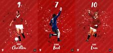Manchester United 'United Trinity' Prints/Posters/Metal Sign (Charlton/Best/Law)