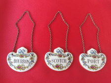 3x Vintage DECANTER LABEL PORT