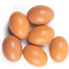 6 PCS Smooth Wood Artificial