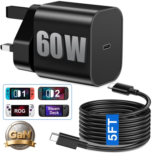 60w fast charger for nintendo - for,