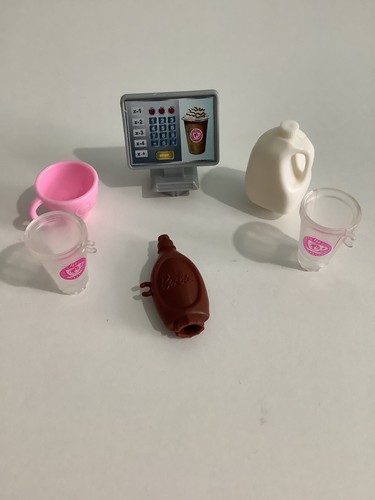 Barbie coffee shop spares - barbie, milk