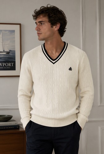 Izod preppy vintage cable knit - izod,