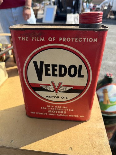 Veedol motor oil can tin - motor,