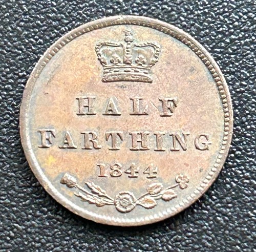 1844 half farthing coin - 1844,