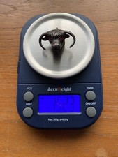 Vintage Silver Bull Head Pendant - Stamped LS