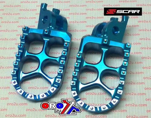 Scar blue footpegs honda - scar,