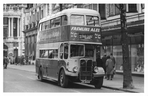Vintage bus photograph double - bus,